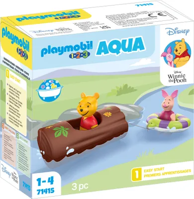 Image de PLAYMOBIL Disney & Winnie l'ourson 71415 1.2.3 & Disney : L'aventure aquatique de Winnie & Ferkel
