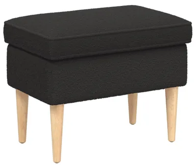 Zdjęcie produktu dla Taboret vidaXL, czarny, 55 x 35 x 41 cm, bouclé