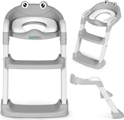 Obrázok produktu pre Detské záchodové sedadlo so schodíkmi a rebríkom, modré, ECOTOYS