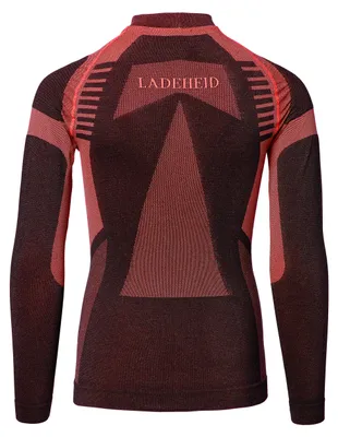 Produktbild von Ladeheid Kinder Mädchen Jungen Thermoaktives Langarm Shirt LASS0007 (Schwarz/Rot, 146-152)