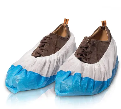 Produktbild von Schuhüberzieher | 100 Stück Überschuhe extrem reißfest wasserfest und rutschfest | Überzieher für Schuhe zur Erhaltung & Sauberkeit der Schuhe