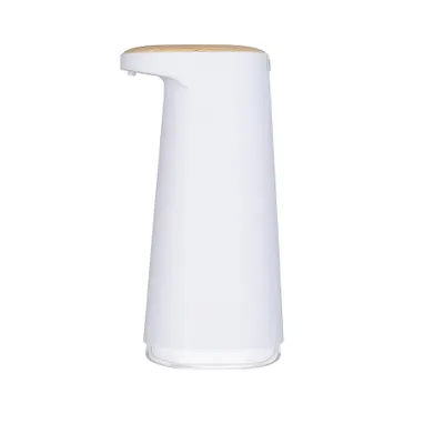 Produktbild von Automatischer Seifenspender, 450 ml, wiederaufladbar, berührungsloser automatischer Sensor-Seifenspender für Badezimmer, manuelle Seifenpumpe, weiß