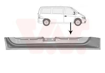Produktbild von VAN WEZEL 3078272 Autotür Reparaturblech innerer Teil Rechts passend für MERCEDES-BENZ VITO Bus (638) V-Klasse (W638/2) VITO Kasten (638)