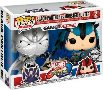 Produktbild von Black Panther vs Mosnter Hunter - GamerVerse Exclusive Marvel vs Capcom  - Funko