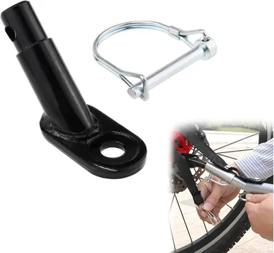 Produktbild von Fahrradanhängerkupplung mit Sicherheitsstift, Edelstahl und verzinktem Eisen, 52 mm, Schwarz