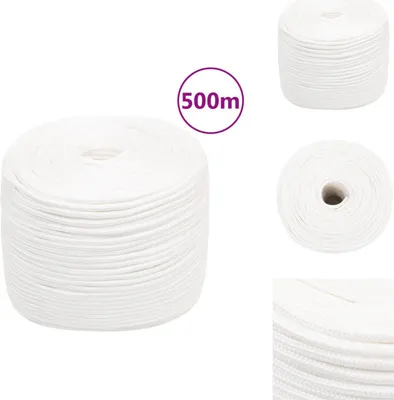 Immagine prodotto di vidaXL Corda da barca bianca 10 mm 500 m in polipropilene - Corde