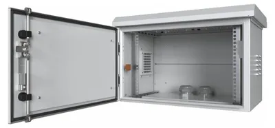 Produktbild von Lanview RWMIP66W07U66W, 7U, Sperrschloss, Ablageschienen, 26 kg, Weiß