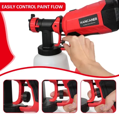 Produktbild von Akumulatorowy rozpylacz farby 1200 ml z bateriami 4000 mAh Rozpylacz farby 20 V z 3 dyszami 3 wzory natrysku Zastosowanie do majsterkowania na ścianie Ogrodzenie Metalowa podłoga