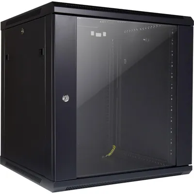 Produktbild von Wandgehäuse SMA-6612 (schwarz, 12HE)