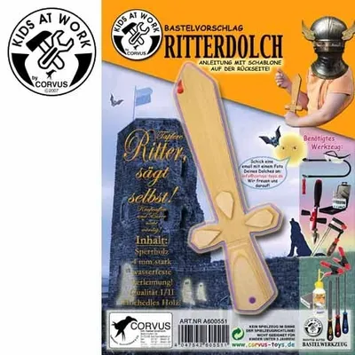 Produktbild von Bastelvorschlag Ritterdolch (mit Sperrholzplatte)