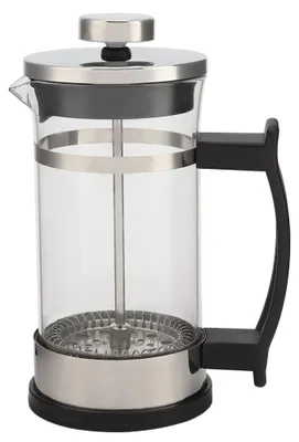 Immagine prodotto di Bollitore per caffè in acciaio inossidabile e vetro, filtro a stantuffo francese, teiera per uso domestico
