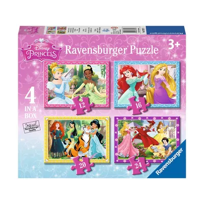 Zdjęcie produktu dla Układanka Disney Princess, 4 w 1