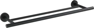 Image de WENKO Porte-serviettes Barre Duo Bosio Duo inox mat Serviette de bain Douche WC Salle de bains