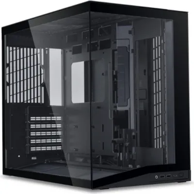 Produktbild von Lian Li 011 Dynamic Mini O11D mini V2 Flow, Mini Tower, PC, Schwarz, ATX, micro ATX, Mini-ATX, Aluminium, Netz, Gehärtetes Glas, 16 cm