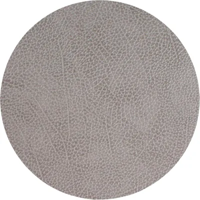 Image de LIND DNA Dessous de verre Hippo - Cuir - Gris anthracite - ø 10 cm