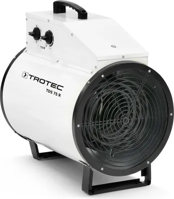 Produktbild von TROTEC Elektroheizer TDS 75 R (max.: 15 kW) Mehrstufen-Temperaturregelung mit 3 Heizstufen, Integriertes Thermostat für konstanten Warmluftstrom, Kondensfreie Wärme - kein Sauerstoffverbrauch - deshalb optimal zur Innenraumbeheizung geeignet