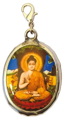 Produktbild von Spirit-Anhänger Karabiner "Buddha" 2x4cm