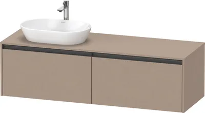 Produktbild von Duravit Ketho.2 Wastafelonderkast 160x55x45,9 cm Mat Linnen