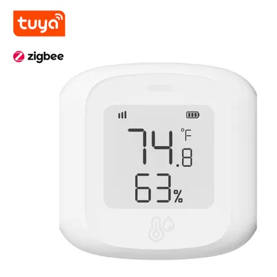 Produktbild von Tuya ZigBee Temperatur-Feuchtigkeitstester, digitales Display, Mobiltelefon-APP, Fernsteuerung, intelligente Verknuepfung, Hygrothermograph, Smarthome-Geraet