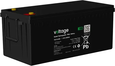 Immagine prodotto di Batterie AGM Voltage Long Life, 12 V, 200 Ah, modello VEL12-200, durata: 15 anni