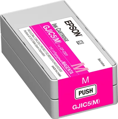 Obrázek produktu pro Epson GJIC5(M): Ink cartridge for ColorWorks C831 (Magenta) (MOQ=10), Purpurová, Inkoust na pigmentové bázi, 1 kusů