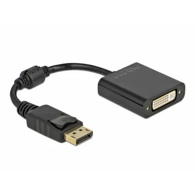 Produktbild von Delock Adapter DisplayPort 1.1 Stecker zu DVI Buchse Passiv schwarz