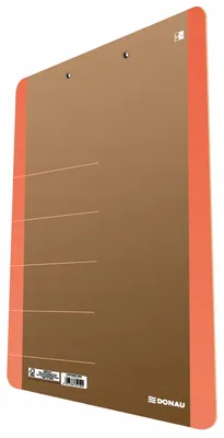 Produktbild von Donau Clipboard mit Klemme, Schreibunterlage A4, Orange