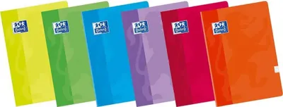 Imagen del producto de Oxford Hamelin, paquete de cuadernos grapados, formato A5+, cuadriculado 4x4, tapa blanda de cartón, 48 hojas, surtido de 10 unidades, varios colores. Talla única