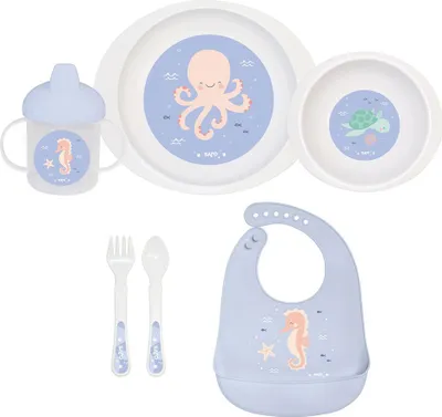Produktbild von Saro Microwave Ocean Life Geschirr 6 Einheiten Mehrfarbig Mehrfarbig One Size