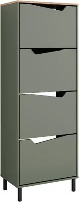 Produktbild von Schuhkipper Vicco Marelle Grün/Artisan 60 x 167.4 cm mit 4 Fächern, Model 57868