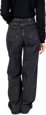 Image de ONLJUICY Jeans à jambe large pour femmes 15235241 Denim noir, 27/32