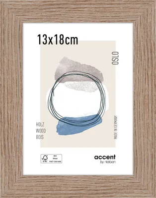 Produktbild von accent by nielsen Holz Bilderrahmen Oslo, 13x18 cm, Eiche
