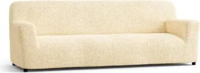 Produktbild von Bestcovers Elastische Sofahusse für 4-Sitzer (230-300 cm) – Mikrofaser, Hyperelastisch, Hohe Italienische Qualität CREME