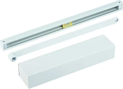 Obrázek produktu pro dormakaba zámek posuvných dveří TS 92 B Základní normální montážní závěsy bílé 9016 CZ 1-4