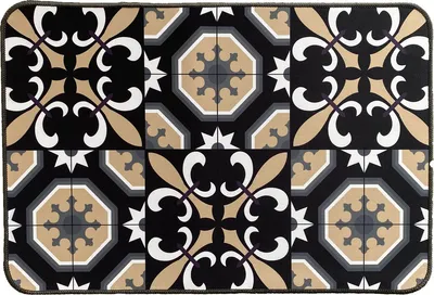 Produktbild von Fußmatte Schmutzfang Fußabtreter Aurelia LxB 60x40 cm Carmen Schwarz Türmatte Polyester Abstrackt Bedruckt , 20232020