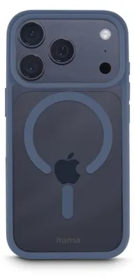 Produktbild von Hama Frame Protect, Cover, Apple, iPhone 17 Pro, 16 cm (6.3"), Transparent, Blau