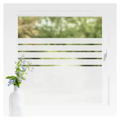 Produktbild von Fensterfolie Sichtschutz Streifen Muster 80 x 100 cm Milchglasfolie
