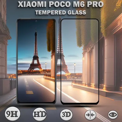 Produktbild von Xiaomi Poco M6 Pro - Gehärtetes Glas 9H - Hochwertiger 3D-Displayschutz