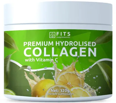 Obrázok produktu pre Prémiový hydrolyzovaný kolagén s vitamínom C, 320 g v prášku