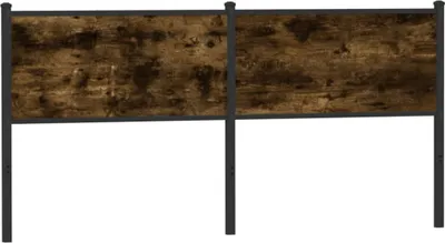 Produktbild von Design Kopfteil Räuchereiche 180 cm Holzwerkstoff und Stahl, Kopfteile 2024 Neu