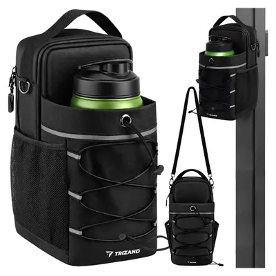 Produktbild von Trizand Sporttasche magnetisch mit Flaschenhalter Schwarz