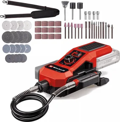 Image de Einhell TE-MT 18/34 Li Solo, noir, rouge, caoutchouc, batterie rechargeable, 930 g, 323 mm, 208 mm