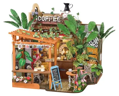 Zdjęcie produktu dla Puzzle 3D Minicasa Leafree Café, RoLife, 800 elementów