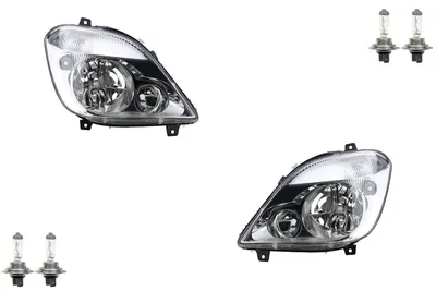 Produktbild von Scheinwerfer Satz passend für Mercedes Sprinter 906 zu mit H7 H7 L R 06- 9068200161 A9068200161 9068200261 A9068200261 Johns