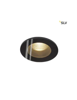 Produktbild von SLV 114440 PATTA-F Deckeneinbauleuchte rund mattschwarz 38° 3000K inkl. Treiber