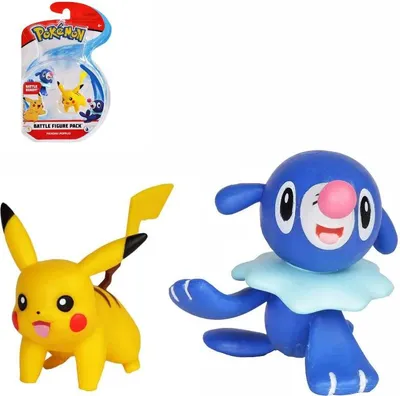 Zdjęcie produktu dla Pokémon Zestaw Figur Battle: Pikachu i Popplio – Rozpocznij emocjonujące bitwy!