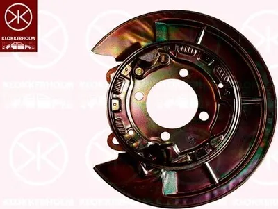 Produktbild von KLOKKERHOLM Spritzblech Bremsscheibe für TOYOTA COROLLA Verso (ZER, ZZE12, R1) Hinten Rechts 8119878 Ankerblech