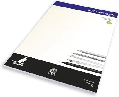 Immagine prodotto di kangaro  K-5595 kangaro Millimeterpapier-Block, DIN A3, 80 g/qm, 25 Blatt