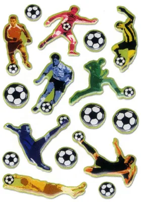 Produktbild von HERMA 6257 10x Sticker MAGIC Fußballer In Aktion, Stone
