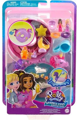 Image de Coffret bouee licorne polly pocket - mattel - hkv34 - mini univers poupee